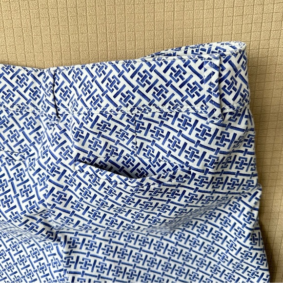 The Limited Shorts Womens Size 6 Blue Geometric Cotton Stretch Back Pockets - Picture 4 of 10